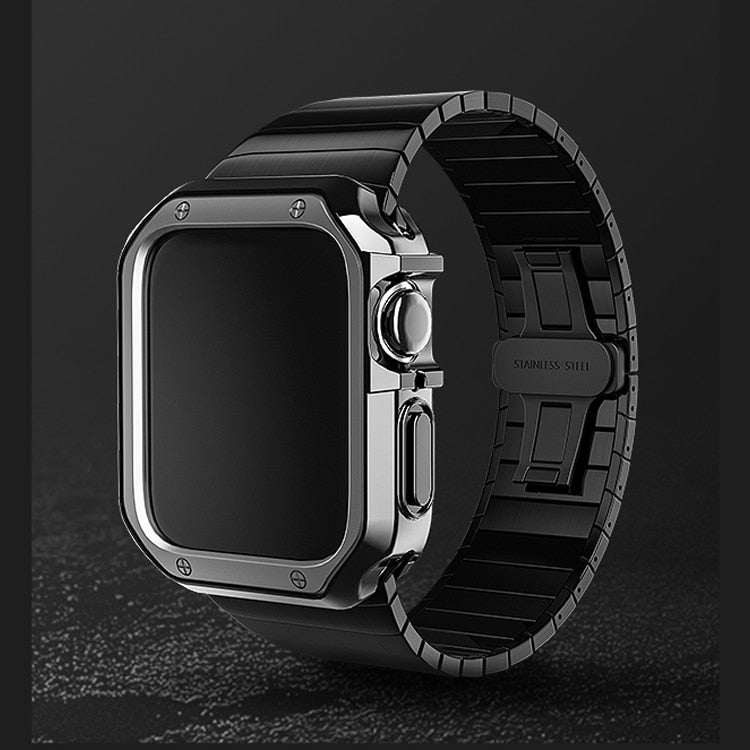 Premium Steel Strap for Series 6 5 Butterfly Metal Bracelet Watchbands