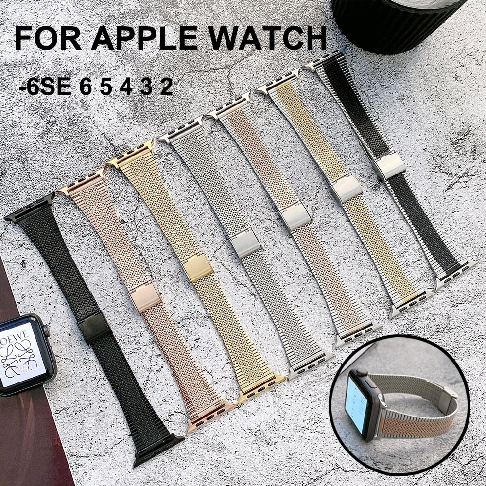Apple Watch Band Series 7 6 5 4 High-Quality Metal Steel Replacement