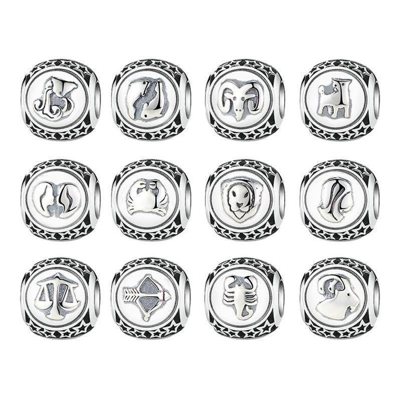 925 Sterling Silver Star Sign Zodiac 12 - Main Image