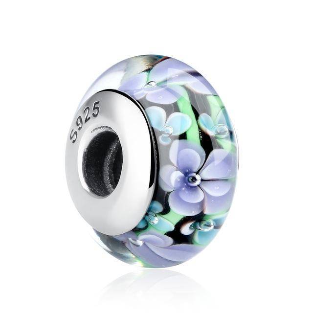 charms & beads CQZ009 Effervescence Murano Glass Beads, 32 Styles 925 Sterling Silver, Fits other charm brands bracelets