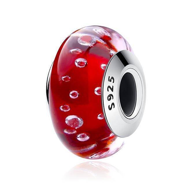 charms & beads CQZ027 Effervescence Murano Glass Beads, 32 Styles 925 Sterling Silver, Fits other charm brands bracelets