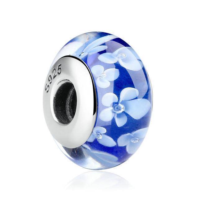 27 Styles , 925 Sterling Silver Murano Glass Beads fit Original PAN Charm Bracelets & Bangles
