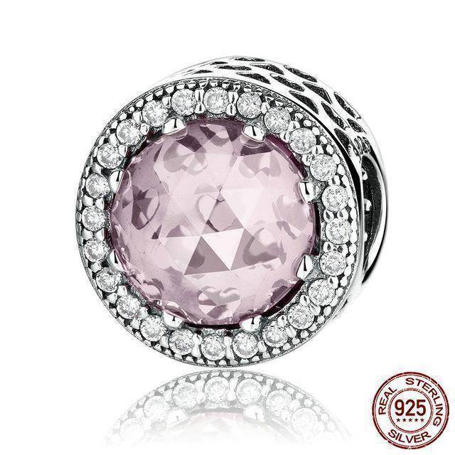 Real Pandora Charms Authentic 925 Sterling Silver Charms Pink Enamel Lotus  Beads …
