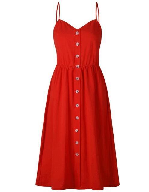 open lace back dress 1950s Red Polk Dots Swing Dress – Dreamdressy