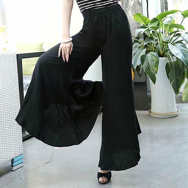 Bigersell Pants for Women High Waist Full Length Pants Fashion Women Summer  Casual Loose High Waist Pleated Wide Printing Trousers Pants Stretch Pant  for Ladies 