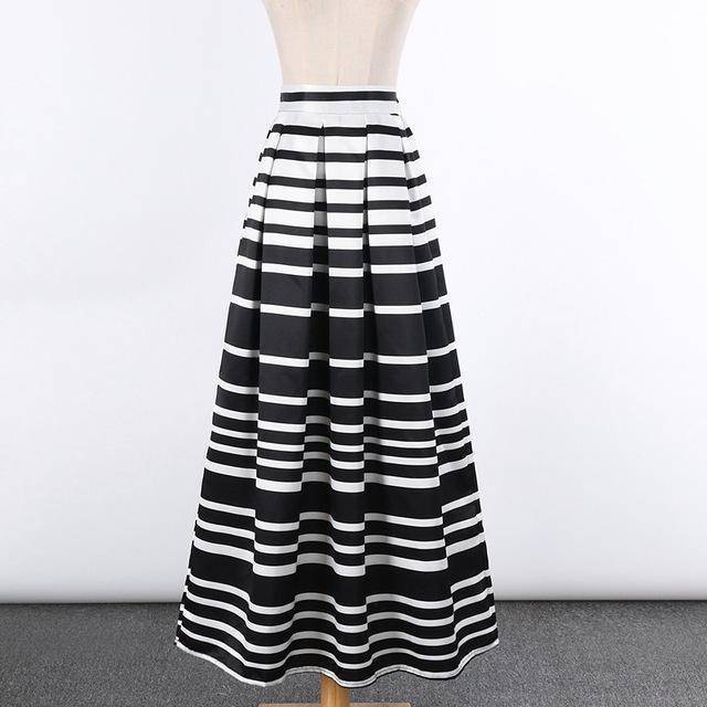 Clothing 4 New Satin Women 100cm High Waist Flared Maxi Skirts Peach Blossom Printed Pleated Floor Length Long Skirts Saias SP041