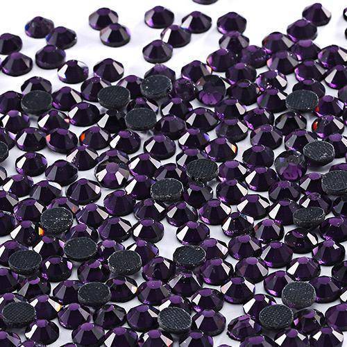 clothing Amethyst / SS6 ss6-ss30 (2-7mm) Rhinestone Flatback Crystals for Hotfix or Iron-on