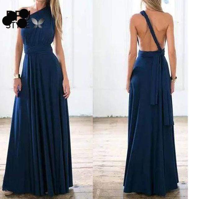 Clothing blue / S (US 10-12) Plus Size - The Wonder Maxi Dress, Beautiful Infinity multi way convertible dresses  (US 10-16W)