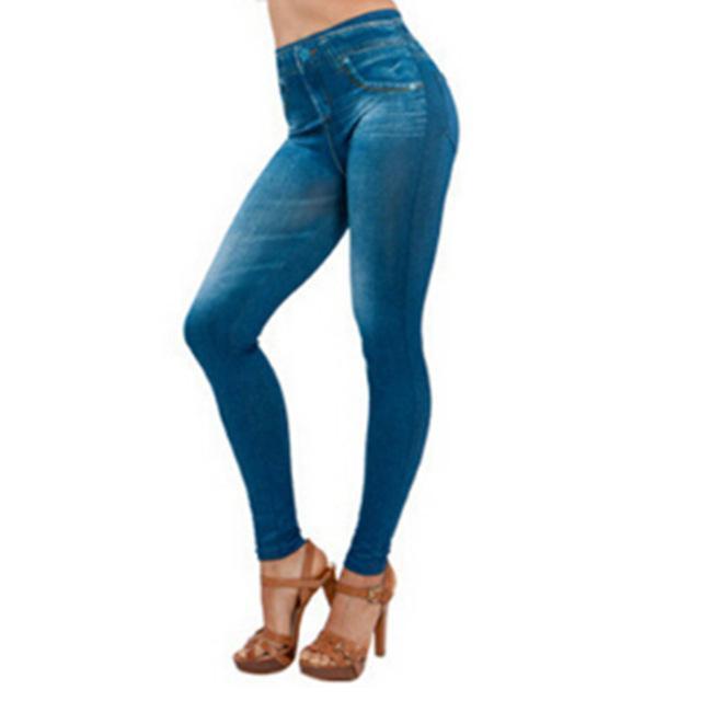 Clothing Blue / S US 4-6) Hot Jeans for Women Denim Pants with Pocket Pull Cashmere Body Imitation Cowboy Slim Leggings Women Fitness Dropshipping (US 4-20W)