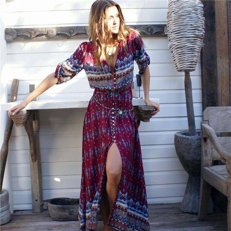 www.Nuroco.com - Boho Maxi Dress (US 10-16w) www.Nuroco.com - Boho Maxi Dress (US 10-16w)