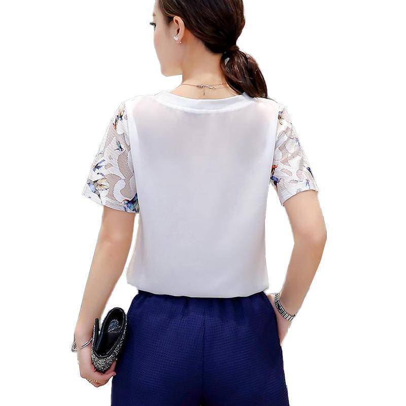 Clothing Butterfly white shirts plus size  (US 4-14)