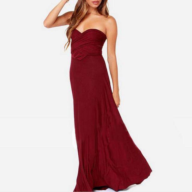 clothing Crimson / S The Wonder Dress,  20+ ways to wear One dress!  (Regular, US 6 - Plus 16W)