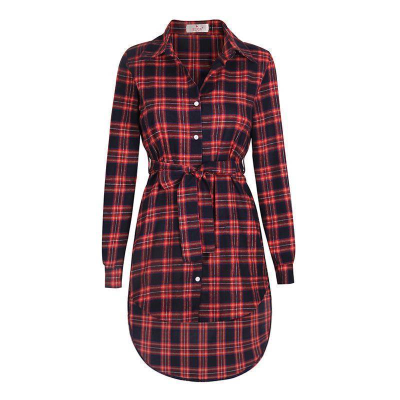 www.Nuroco.com - Plaid Shirt / Mini Dresses Women Clothes (US 6-16) www.Nuroco.com - Plaid Shirt / Mini Dresses Women Clothes (US 6-16)