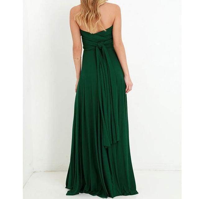 Clothing Dark Green / S (US 10-12) Plus Size - The Wonder Maxi Dress, Beautiful Infinity multi way convertible dresses  (US 10-16W)