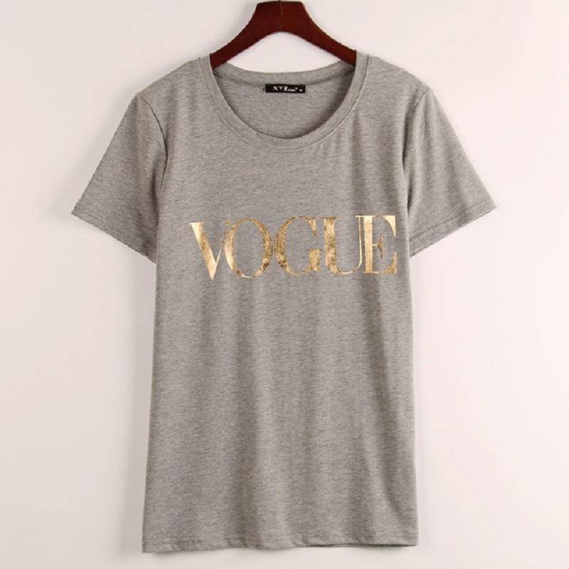 clothing Gray / XXS Vogue Tshirt, Plus Size XS-4XL - TS2