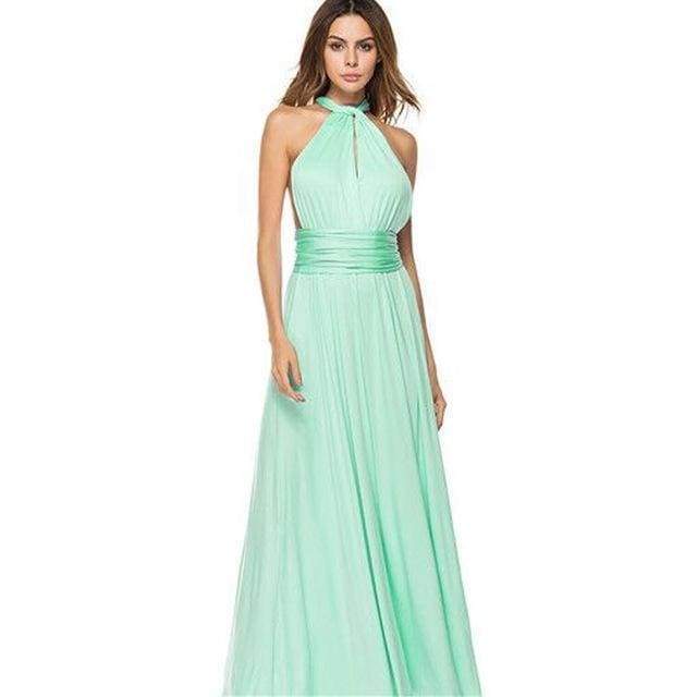 Clothing Green / S (US 10-12) Plus Size - The Wonder Maxi Dress, Beautiful Infinity multi way convertible dresses  (US 10-16W)