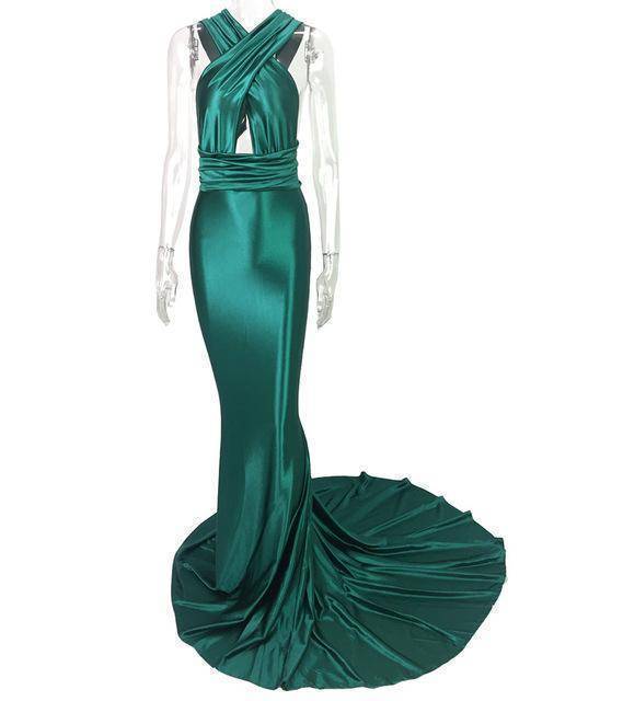 clothing Green / XS The Elegant Wonder Dress - Silk Mermaid Tail