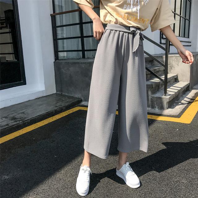 Womens Casual High Waisted Wide Leg Pants Fashion Plus Size Plus Lamb Solid  Color Stripe Wool Corduroy Loose Pants Casual Trousers