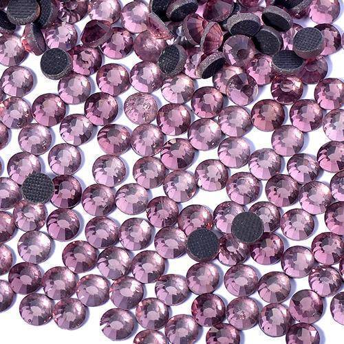 clothing Light Amethyst / SS6 ss6-ss30 (2-7mm) Rhinestone Flatback Crystals for Hotfix or Iron-on