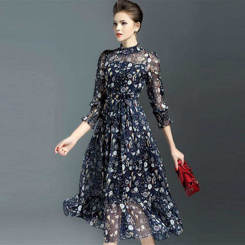 www.Nuroco.com - Maxi Dress For Women Sweet Ball Dresses Gown Flower Print Dresses Women Slim www.Nuroco.com - Maxi Dress For Women Sweet Ball Dresses Gown Flower Print Dresses Women Slim