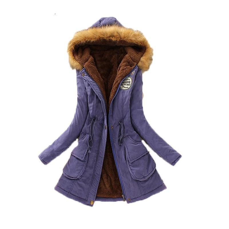 Women Winter Jacket Cotton Thicken Ladies Coat Long Coats Parka Womens  Jackets