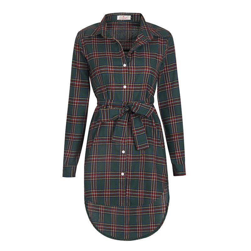 www.Nuroco.com - Plaid Shirt / Mini Dresses Women Clothes (US 6-16) www.Nuroco.com - Plaid Shirt / Mini Dresses Women Clothes (US 6-16)