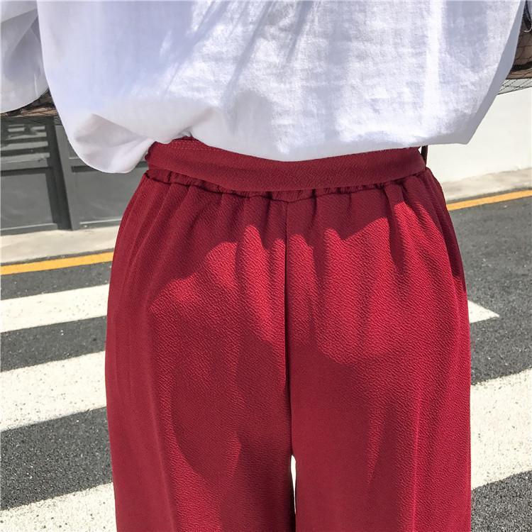 clothing Plus Size - Casual Elastic waist, Loose Wide Leg Pants,  Preppy Style Trousers Female, Palazzo Pants (US 18W-20W)
