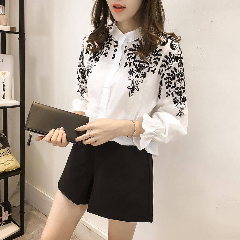 Women's Cotton Blouses, Embroidery Blouses