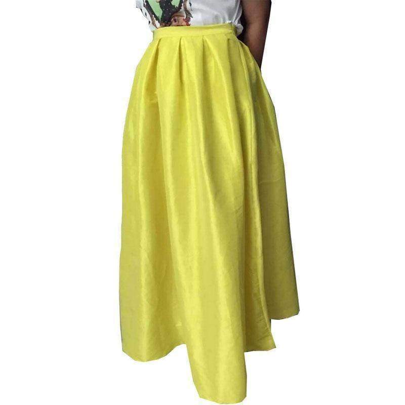 Clothing Plus Size - Maxi Long Skirt Floor Length High Waisted Skirts 115 cm (US 4-18W)