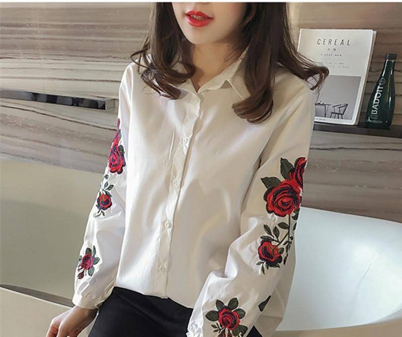 Shop embroidered blouses, Women's Fashion Clothing