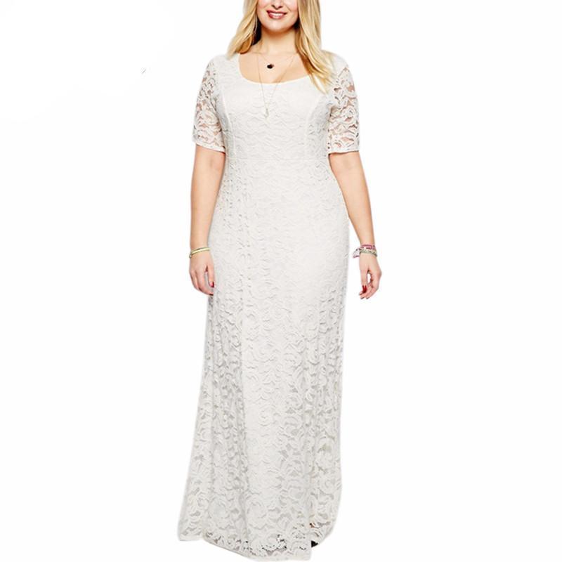www.Nuroco.com - Plus Size - Women Elegant Lace Party Dress 7XL 8XL 9XL Short Sleeve Floor Length www.Nuroco.com - Plus Size - Women Elegant Lace Party Dress 7XL 8XL 9XL Short Sleeve Floor Length