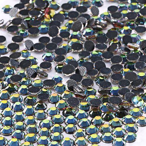 clothing Rainbow / SS6 ss6-ss30 (2-7mm) Rhinestone Flatback Crystals for Hotfix or Iron-on