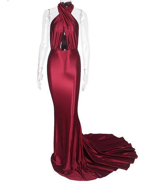 clothing Red / S The Elegant Wonder Dress - Silk Mermaid Tail