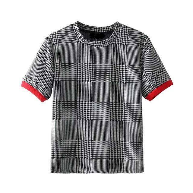 Clothing Red / S (US 4-6) Elegant plaid shirt (US 4-12)