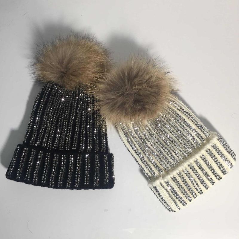 Rhinestone Winter Hats For Women Women display picture 2