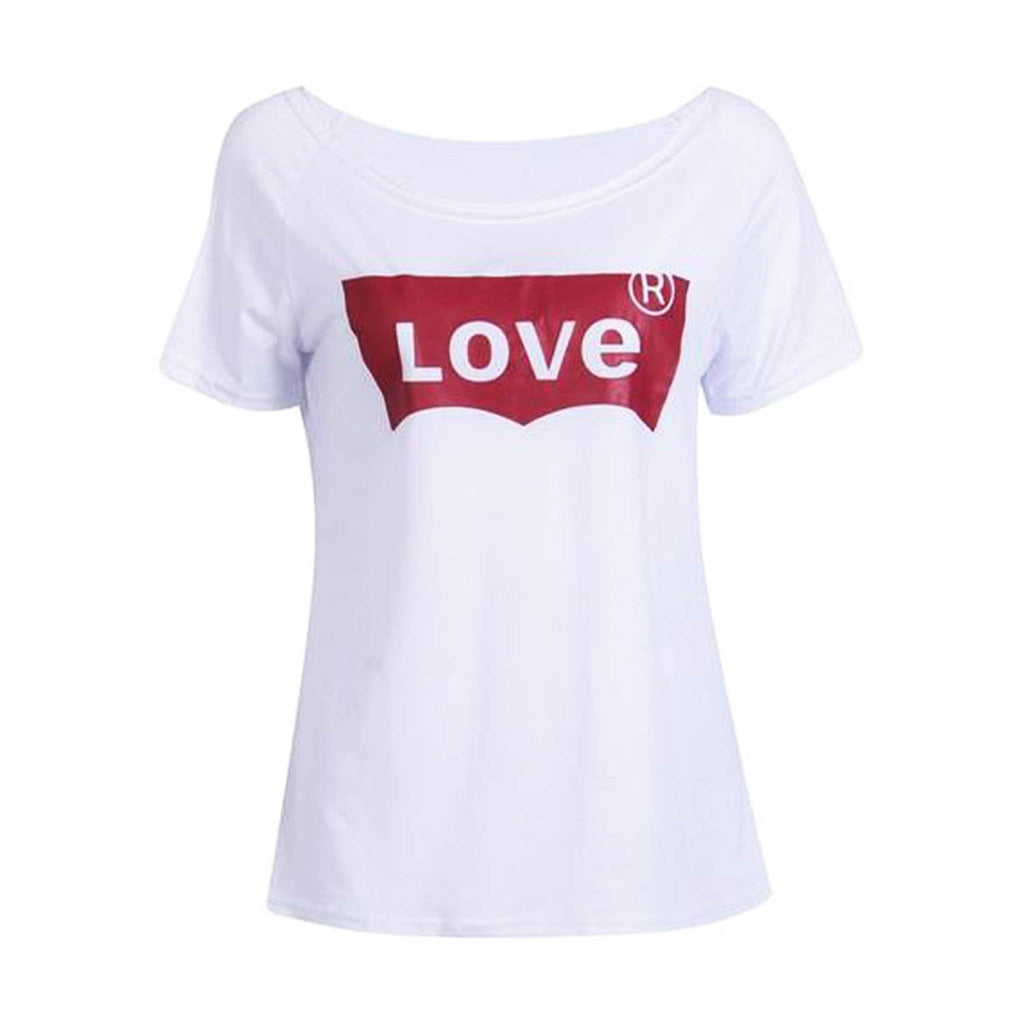clothing S US 4-6 Love women Tee, cotton T-shirt - (US 4 - 14)
