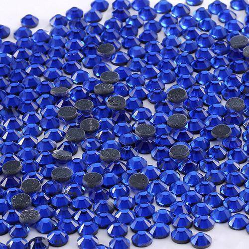 clothing Sapphire / SS6 ss6-ss30 (2-7mm) Rhinestone Flatback Crystals for Hotfix or Iron-on