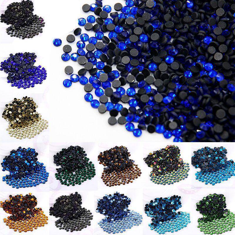 clothing ss6-ss30 (2-7mm) Rhinestone Flatback Crystals for Hotfix or Iron-on