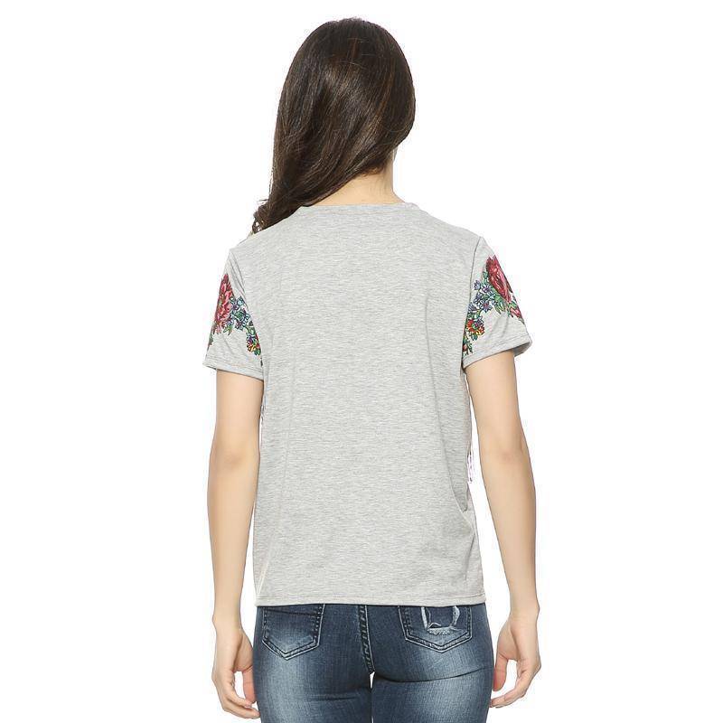 clothing Tassel Embroidery Tshirt with movement
