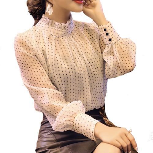 Meihuida Korean Fashion Women 34 Sleeve Elegant Print Chiffon India