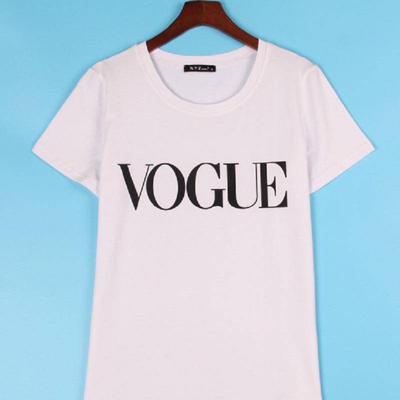 clothing White / XXS Vogue Tshirt, Plus Size XS-4XL - TS2