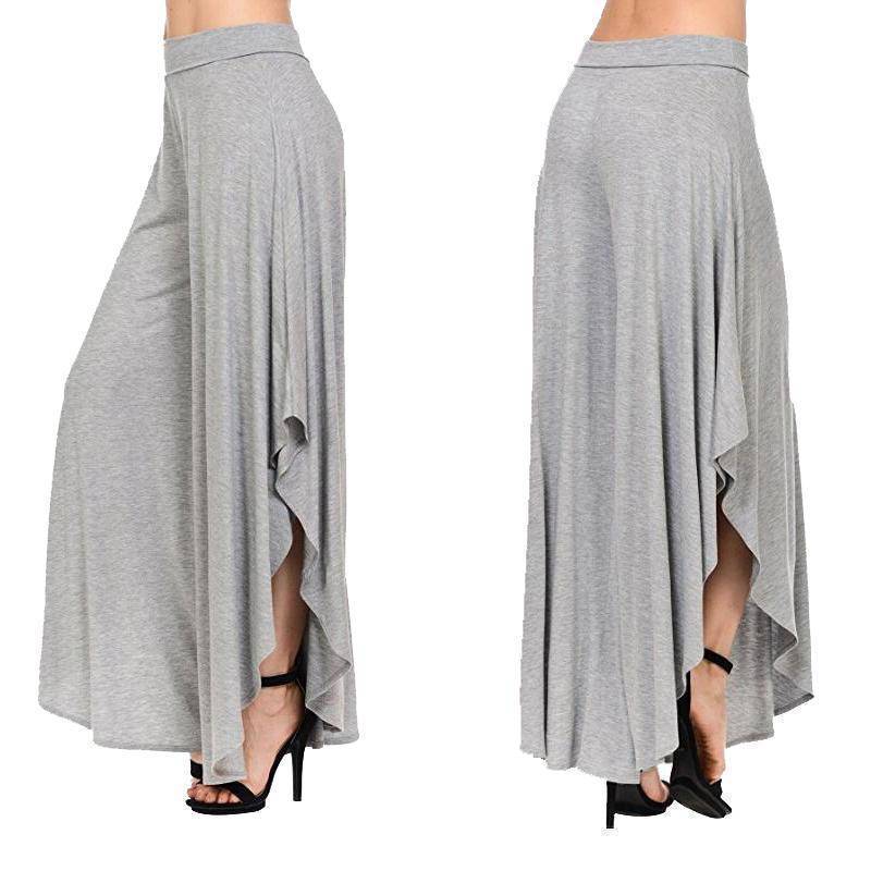 Clothing Wide Leg Skirt Pants elastic stretch loose Trousers (US 2-14)
