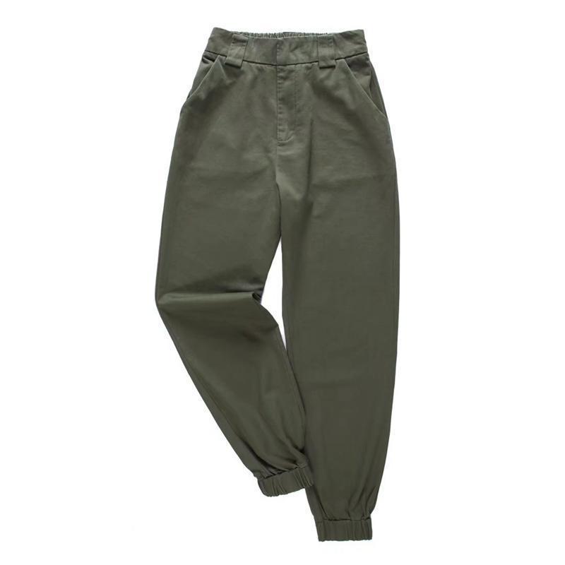 Men Pants Solid Color Elastic Waist Drawstring Ankle-banded Cargo Pants for  Daily Wear - Walmart.com