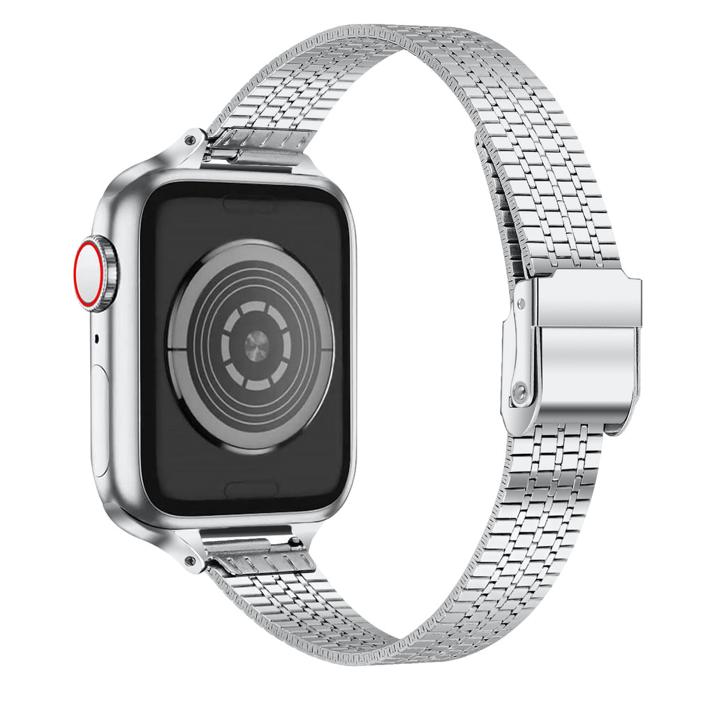 Apple Watch Band Series 7 6 5 Metal Luxurious Steel Watchband Bracelet
