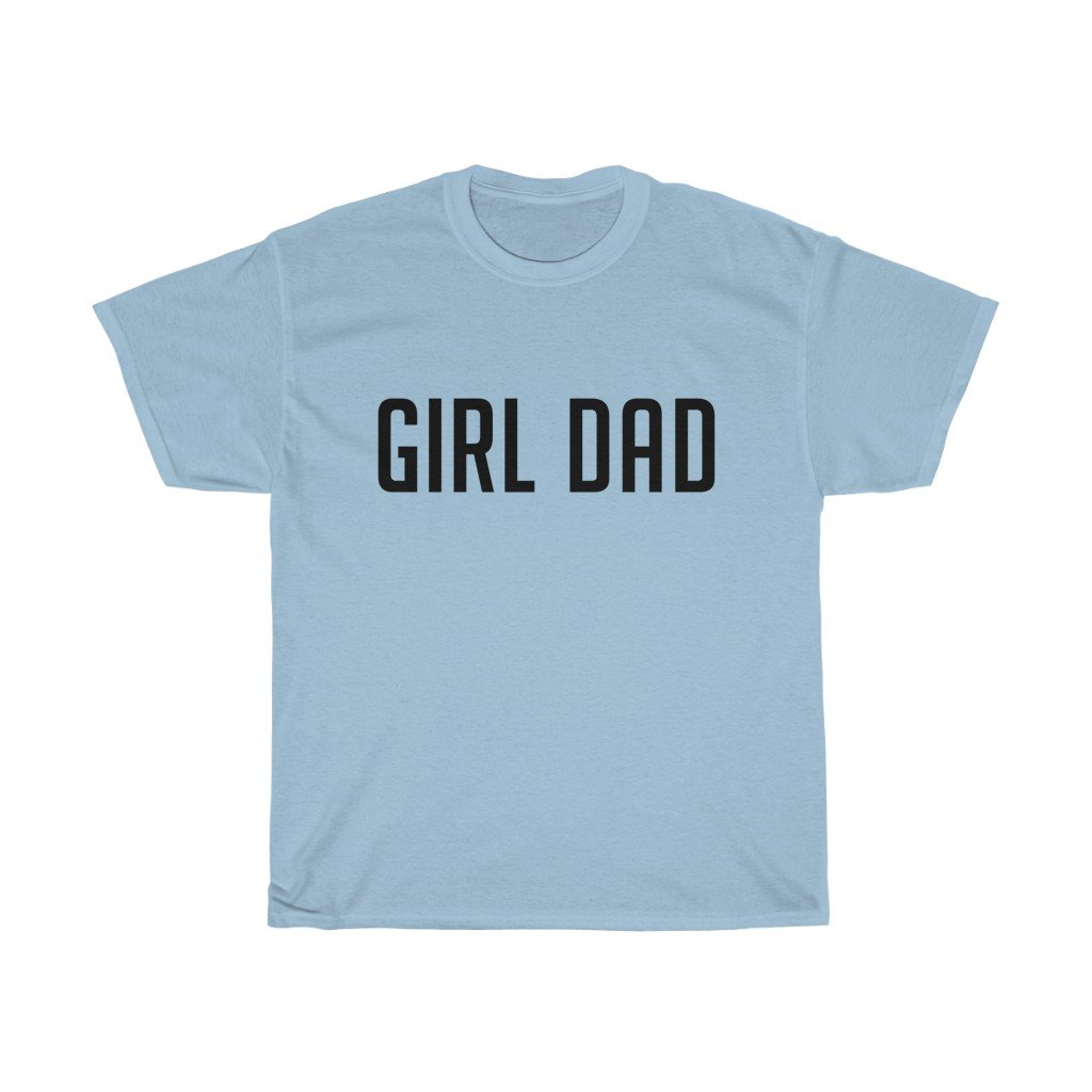 T-Shirt Light Blue / S Girl Dad men tshirt tops, short sleeve cotton man t-shirt, small - large plus size