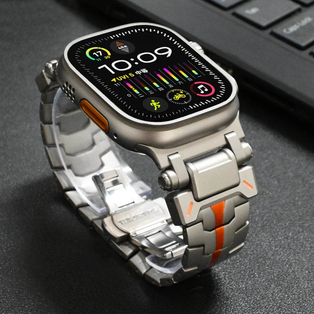 50％ Off  Titanium Color Link Bracelet for Apple Watch Ultra 2 49mm 45 –  www.