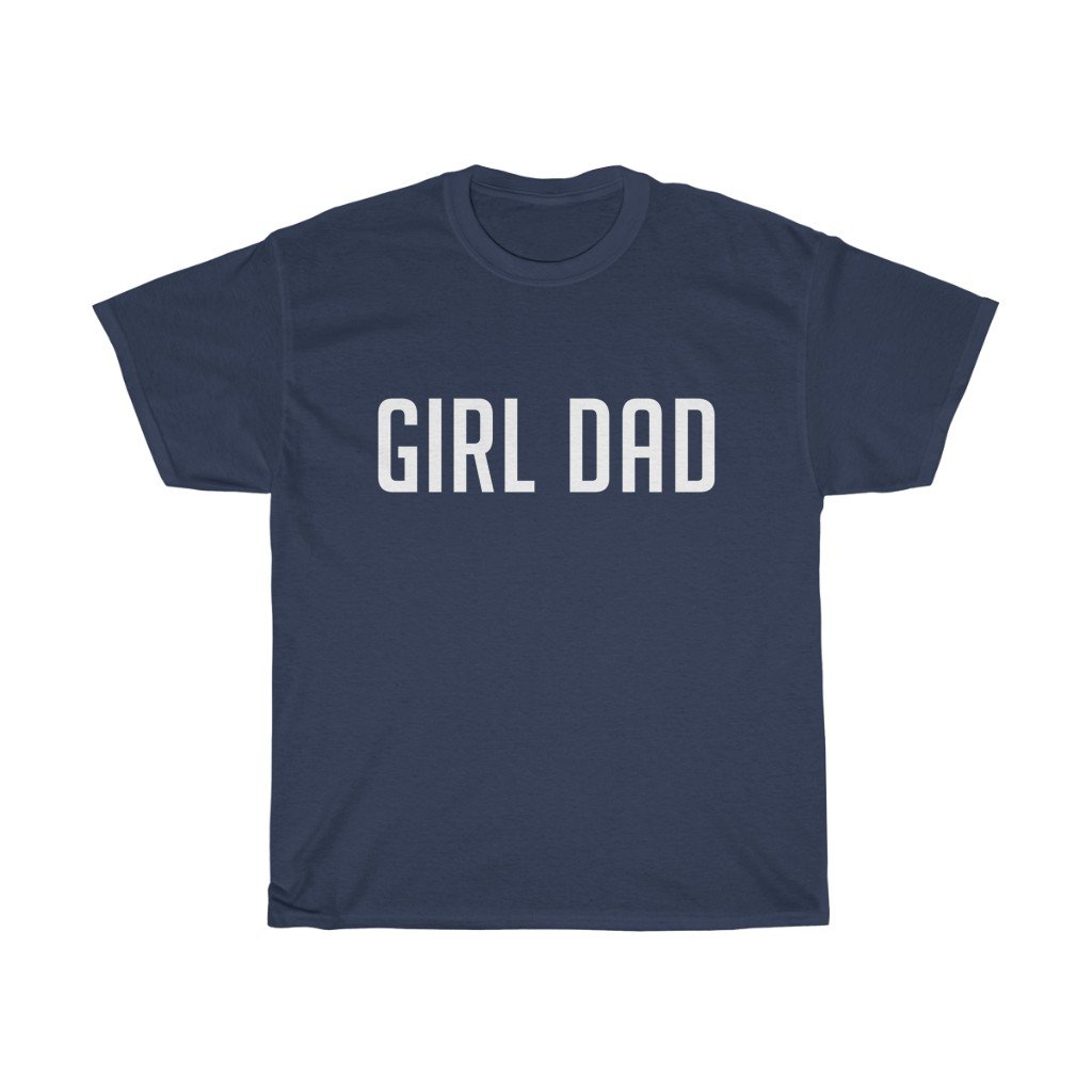 T-Shirt Navy / S Girl Dad men tshirt tops, short sleeve cotton man t-shirt, small - large plus size