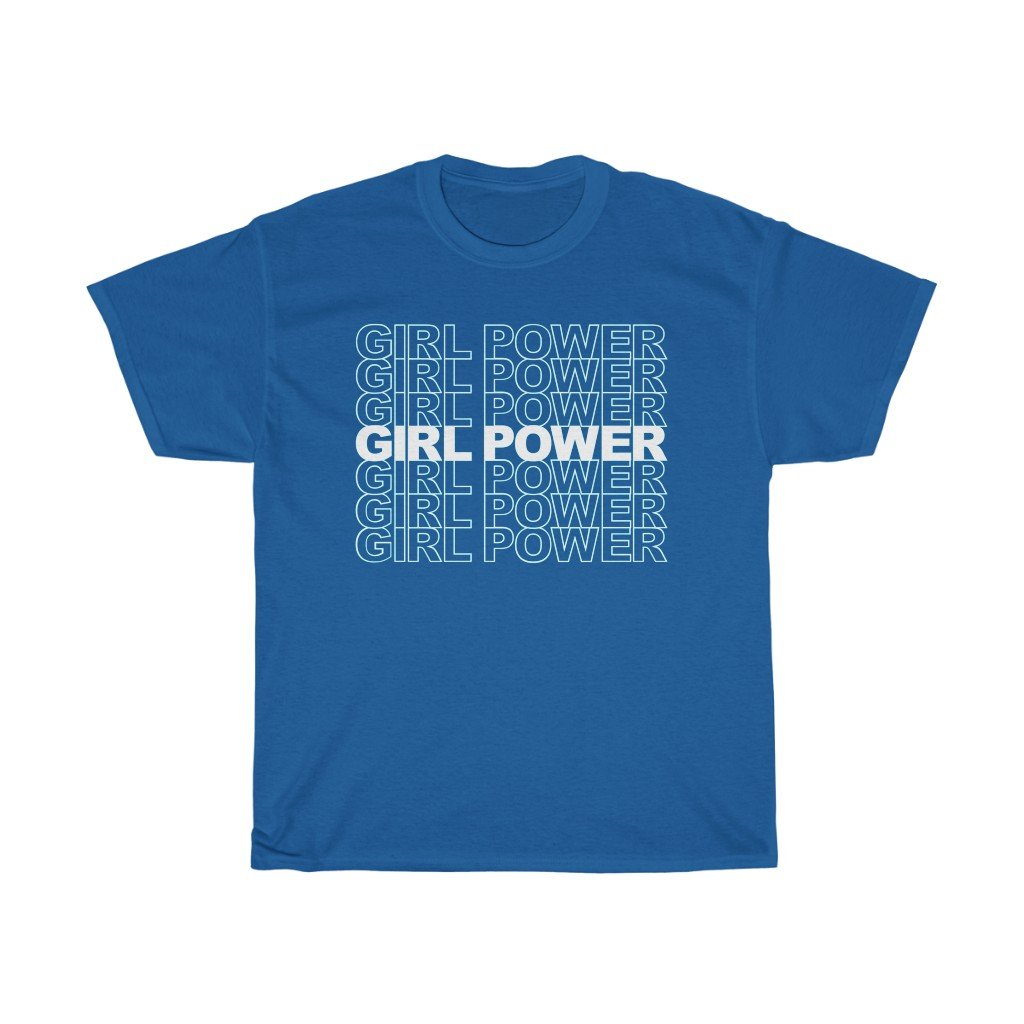 T-Shirt Royal / S Girl Power, GRL PWR Shirt, Feminist Shirt, Feminist Tshirt, Feminist T-Shirt, Equal Rights, Inspirational Shirt