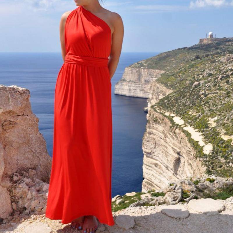 www.Nuroco.com - Sexy Women Bandage Maxi Dress Red Beach Long Dress Multiway Bridesmaids Convertible www.Nuroco.com - Sexy Women Bandage Maxi Dress Red Beach Long Dress Multiway Bridesmaids Convertible