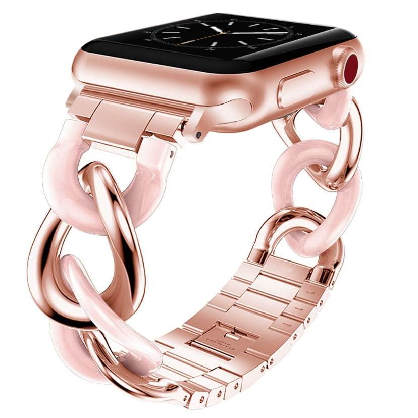 Watchbands Cowboy Style Resin strap For Apple Watch Series 5 4 band 40mm 44mm Bracelet iWatch 3 2 1 38mm 40mm Stainless Steel band Correa|Watchbands